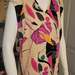 RACHEL Rachel Roy Pink Graphic Relaxed Blouse